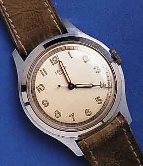 ARCTOS/ELIARCTOS/ELITE HERRENARMBANDUHR, UM 1949, ORIG.-ZUST. VON KURTZ, METALLGEH. VERCHR., EDELST.-BAND, GLASR. GEDR., 16 ST., HANDAUF- ZUG, ...