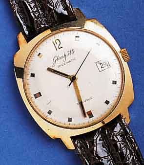 KONVOLUKONVOLUT: 2 GLASHÜTTE HERRENARMBANDUHREN, BEIDE SPEZIMATIC, UM 1968, BEIDE NEUTR. ETUI U. LEDERB., 1X VERCHR., EDELST.-BODEN GESCHR., ...