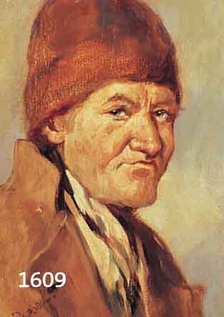 PLÜCPLÜCKEBAUM, CARL, UM 1880-1952, DÜSSELDORFER KÜNSTLER, BAUERNPORTRAIT, RÜCKSEITIG BEZ. BAUERN-CHARAKTERKOPF PLÜCKEBAUM DÜSSELDORF, 30 X ...