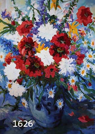 DEEDEEGE, HEINRICH, GEB. 1920 HAßLOCH, BLUMENSTILLEBEN, ÖL/LWD., SIGNIERT, DAT. 1979, 80 X 70 CM