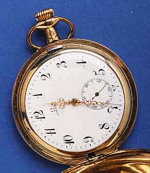 OMEGA HOMEGA HERRENTASCHENUHR SAVONETTE, SCHWEIZ FÜR DEN US-MARKT UM 1920, METALLGEH. VON ELGIN /ILLINOIS HARTVERG., MONOGR. VERSCHL. KW, PERF. ...