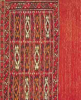 OSOSTANATOLIEN, TSCHOWAL, 125 X 55CM, EHZ 3 WOLLE AUF WOLLE, CA.70 JAHRE