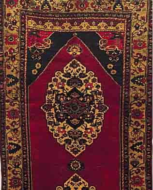 TATASPINAR, TÜRKEI, 335 X 145CM, EHZ 3-4 WOLLE AUF WOLLE, CA.40 JAHRE