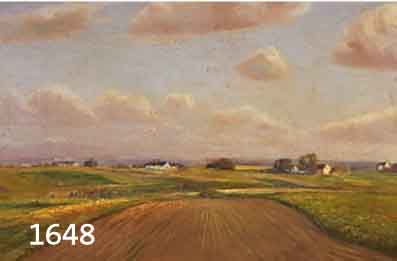 GEORG, DITMAR, NORDDEUTSCHE LANDSCHAFT, ÖL/LWD., LEICHT WELLIG, MONOGRAMMIERT, RÜCKSEITIG BEZ., 33 X 38 CM, R.