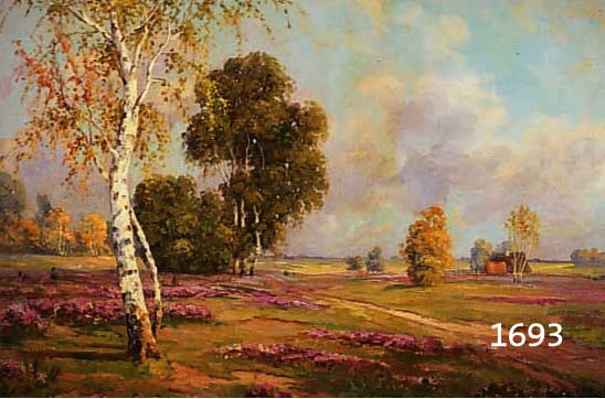 SÜTSÜTYS, I., MANNHEIMER MALER, HEIDELAND- SCHAFT, ÖL/LWD., RECHTS UNTEN SIGNIERT, 70 X 95 CM, R.