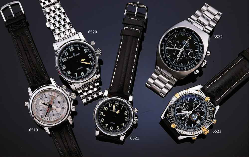 BREITLING ARMBANDCHRONOGRAPH SERIE ROYAL AIR- FORCE HONGKONG, IN GER. STüCKZAHL GEFERT., HERAUSGEGEBEN 1997, EDELST. POL., BODEN U. KRONE ...