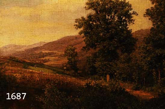 MITMITTELDEUTSCHER KÜNSTLER, UM 1870, ÖL/ LEINWAND, SPÄTROMANTIKER, WEITE LAND- SCHAFT, QUALITÄTVOLLE FEINE MALEREI, 34X48 CM,