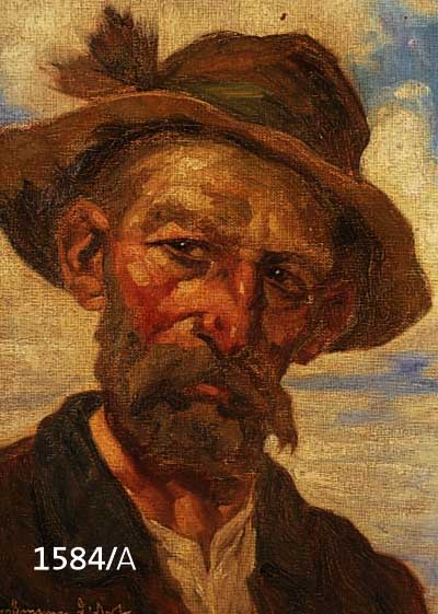 HUSHUSSMANN, DÜSSELDORFER MALER, UM 1910, HIER: ZWEI PENDANTS, BAUERN UND BÄUERIN, ÖL/LWD., JEWEILS SIGNIERT, 31 X 38 CM