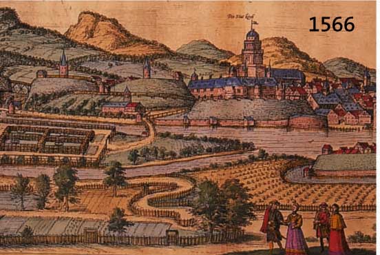 KUPFERSTICH, V. BR. U. HOGENBERG, CA. 1590, GA KASSEL, 17 X 48 CM