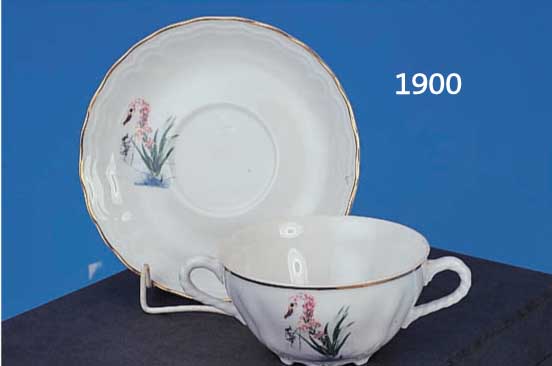 SALVSALVADORE DALI, 1904-1989, SAMMELTASSE, PORZELLAN, SCHWANENMOTIV AUS DER LIMIT. REIHE "FLORES DALINIAS", D. CA. 12 CM, AUF DEM BODEN ...