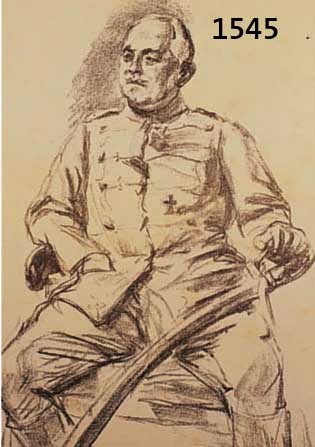 LIELIEBERMANN, MAX, 1847-1935, LITHOGRAHIE 1924, KÜRRASSIER-OBERST, IM STEIN SIGN., MAßE 36X25 CM, PP