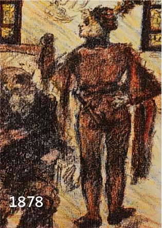 CORCORINTH, LOVIS, 1858-1925, FARBLITHOGRAPHIE AUS "WILHELM TELL", HANDSIGN., MAßE CA. 23X18 CM, PP