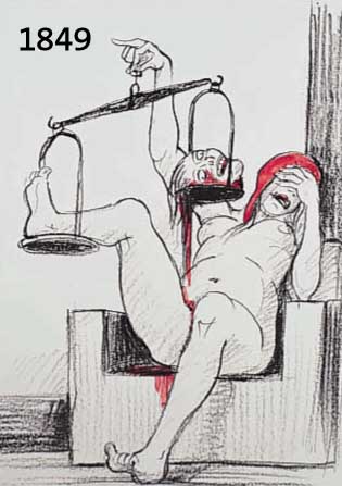 TOTOMI UNGERER, L'EGALITE IN VOLONTAIRE, FARBLITHOGRAPHIE, HANDSIGN., MAßE CA. 41X31 CM