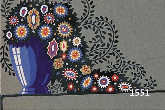 RICHTER, MAX, DREI GOUACHEN AUF PAPIER MIT VERSCH. BLUMEN- MOTIVEN, ALLE MONOGR., JE CA. 8.5 X 13.5 CM; 13 LITHOGRAPHIEN, TEILS WEIß GEHÖHT, ...