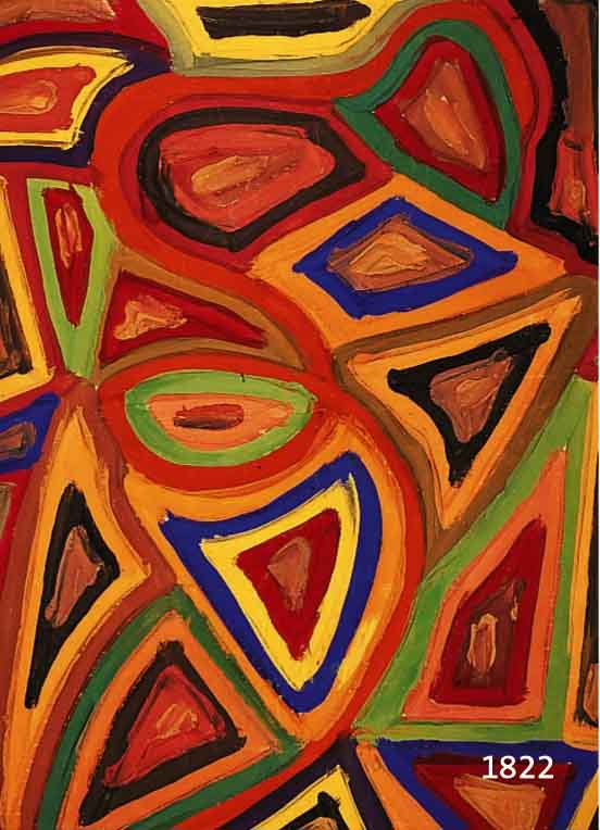 KERKOVIUS, IDA, 1879-1970, ABSTRAKTE KOMPOSITION, GOUACHE AUF PAPIER, FRÜHE ARBEIT, UNSIGNIERT, AUS DEM NACHLAß DER KÜNSTLERIN STAMMEND, ...