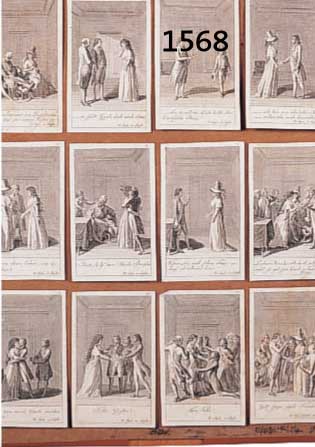 CHODCHODOWIECKI, D., UM 1780, 12 KUPFERSTICHE, ILLUSTRATIONEN ZU THEATERSTÜCKEN, INDIANER IN ENGLAND, KOTZUBOE, ALLE BETEXTET, M. 8.5 X 5 CM, Z. ...