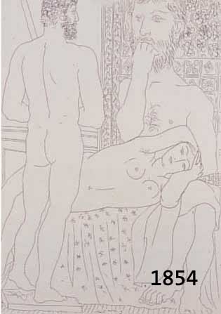 PICASSO, PABLO, 1881-1973, RADIERUNG AUS DER NEUAUFLAGE DER SUITE VOLLARD, CA. 25,5 X 18 CM