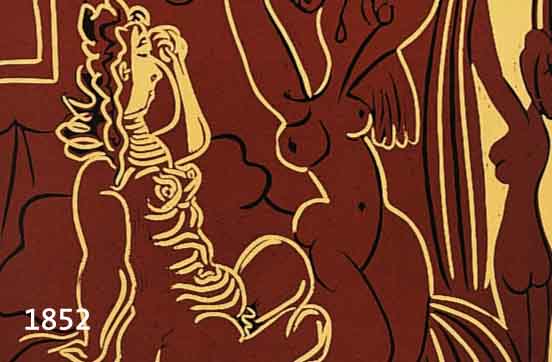 PICASSO, PABLO, 1881-1973, VIER FARBLINOLSCHNITTE, HATJE-VERLAG STUTTGART 1962, BLATTGR. JE CA. 38 X 32 CM, PP