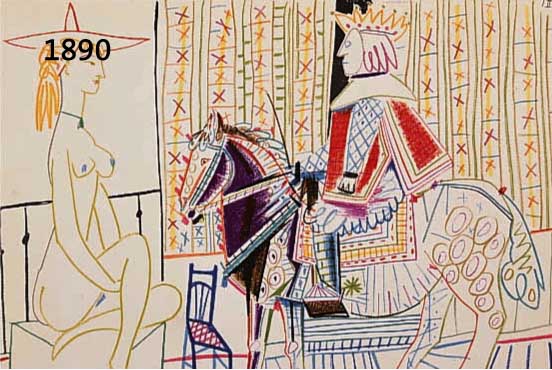 PICASSO, PABLO, 1881-1973, ZIRKUSREITER, FARBLITHOGRAPHIE AUS: THE HUMAN COMEDIE, MOURLOT PARIS 1954, CA. 24,5 X 33 CM, PP