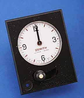 ZENIZENITH KURZZEITMESSER, METALL SCHW. LACKIERT EMAILBL., SCHWEIZ, LETZTER ABNAHMESTEMPEL APRIL 1967, KONTAKTABN., WERK VERG., 15 ST., KAL. 243, ...