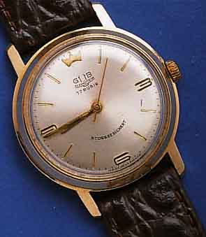 KONVOKONVOLUT: 3 GLASHÜTTE HERRENARMBANDUHREN, ALLE METALL GG- BZW. ROSE-G.-AUFL. BER., LE- DERB. NEU, BÖDEN GEDR., ALLE HANDAUFZUG, 2X KAL. ...