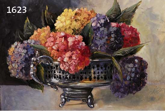 MONMONOGRAMMIST AK, HORSTENSIEN IN SCHALE, MONOGRAMMIERT, 46 X 60 CM