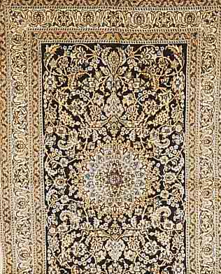 NAIN,PERSIEN CA 244 X 161 CM. FLOR WOLLE MIT SEIDE.
