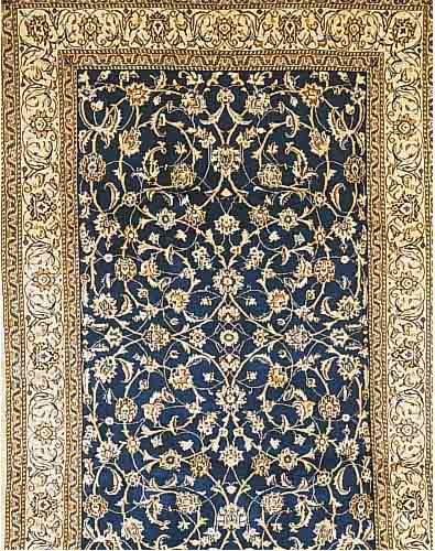 NAIN,PERSIEN CA 300 X 195 CM. FLOR WOLLE MIT SEIDE.