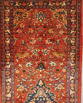GOLPAYGAN,PERSIEN CA 295 X 113 CM. FLOR WOLLE.