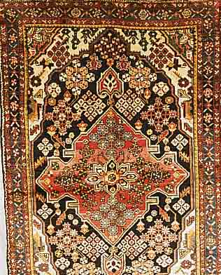 SAVEH,PERSIEN CA.204 X 131 CM. FLOR WOLLE CA 40 JAHRE.