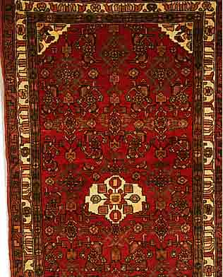 HOSSEINABAD,PERSIEN CA 180 X 106 CM. FLOR WOLLE.
