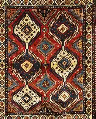 YALAMEH,PERSIEN CA 137 X 107 CM. WOLLE AUF WOLLE.