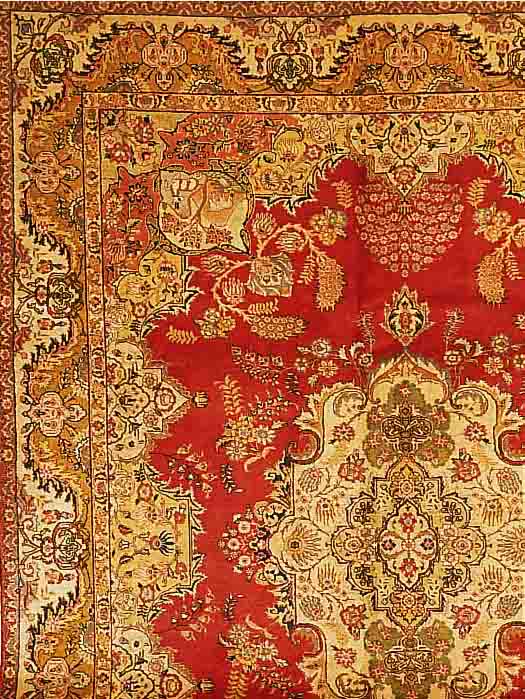 TäBRIZ,PERSIEN CA 393 X 300 CM. FLOR WOLLE.