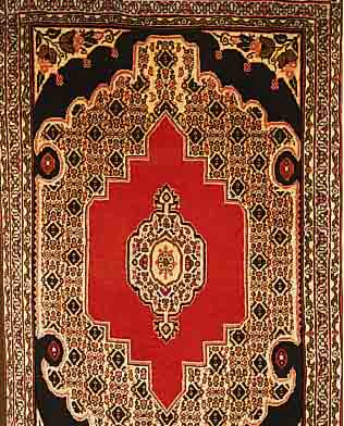 SENNH,PERSIEN CA.112 X 72 CM. FLOR WOLLE