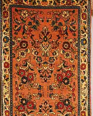 SAROGH,PERSIEN CA.136 X 66 CM. FOLR WOLLE