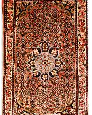 BIDJAR,PERSIEN CA 118 X 76 CM. FLOR WOLLE