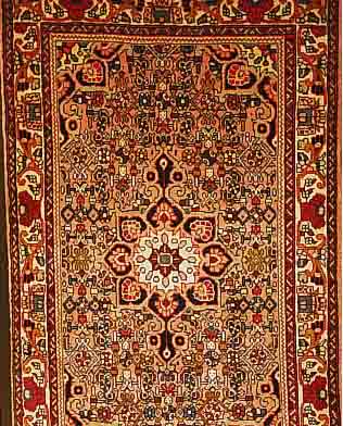 BIDJAR,PERSIEN CA.128 X 78 CM. FLOR WOLLE