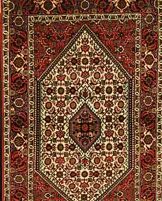 BIDJAR,PERSIEN CA.144 X 89 CM. FLOR WOLLE