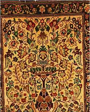 BIDJAR,PERSIEN CA 87 X 71 CM. FLOR WOLLE.