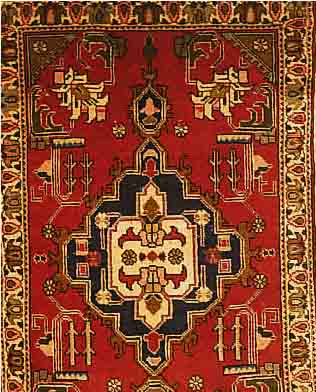 TäBRIZ,PERSIEN CA 90 X 58 CM. FLOR WOLLE