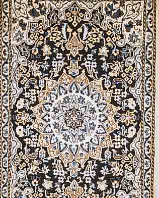 NAIN,PERSIEN CA 136 X 83 CM. FLOR WOLLE MIT SEIDE