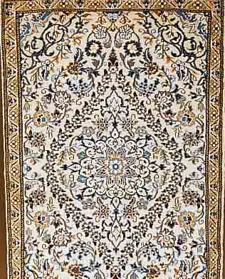 NAIN,PERSIEN CA 142 X 88 CM. FLOR WOLLE MIT SEIDE