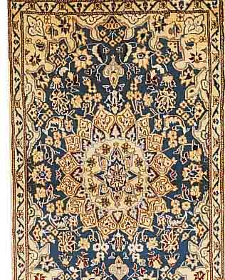 NAIN,PERSIEN CA.136 X 85 CM. FLOR WOLLE MIT SEIDE