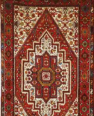 GHOLTOGH,PERSIEN CA 131 X 72 CM. FLOR WOLLE