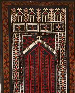 BELUTSCH, CA.138 X 85 CM. WOLLE AUF WOLLE