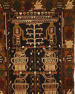 ZAKINI,AFGHANISTAN CA.193 X 107 CM. WOLLE AUF WOLLE
