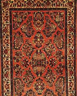SAROGH,PERSIEN CA.160 X 95 CM. FLOR WOLLE
