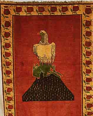 GHASCHGAI,PERSIEN CA.145 X 109 CM. WOLLE AUF WOLLE