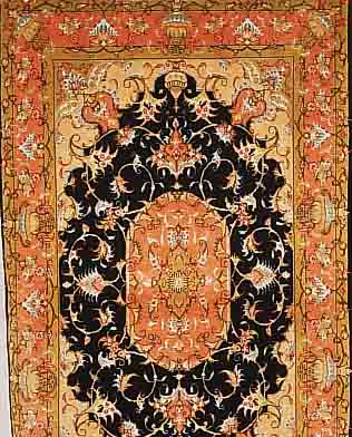 TäBRIZ FEIN,PERSIEN CA.160 X 100 CM. KORKWOLLE MIT SIDE 550000 KN/QM