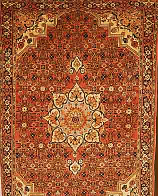 BIDJAR,PERSIEN CA.155 X 103 CM. FLOR WOLLE